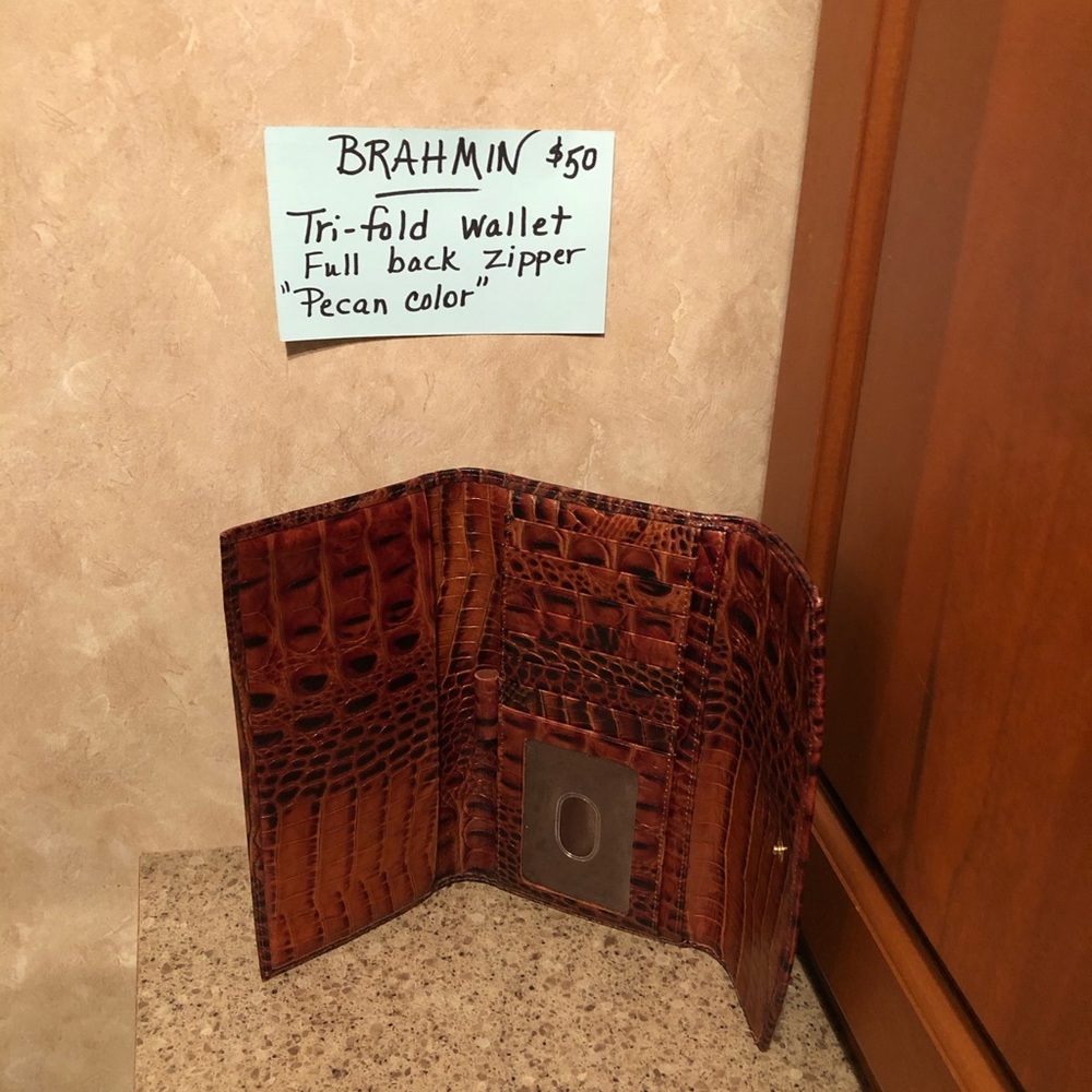 Brahmin Tri Fold Wallet